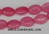 CCN526 15.5 inches 10*14mm oval candy jade beads wholesale