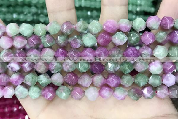 CCN5261 15 inches 8mm faceted nuggets candy jade beads