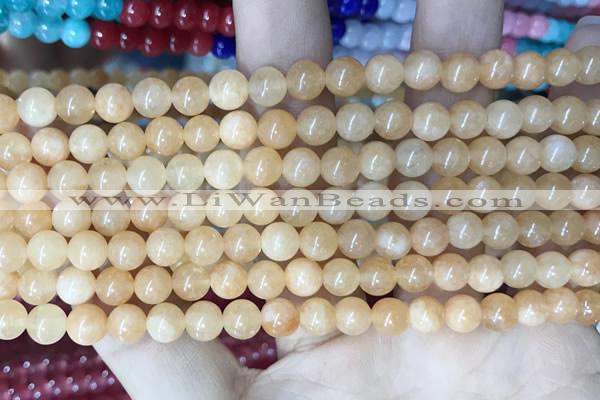 CCN5273 15 inches 6mm round candy jade beads Wholesale