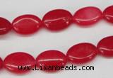 CCN528 15.5 inches 10*14mm oval candy jade beads wholesale