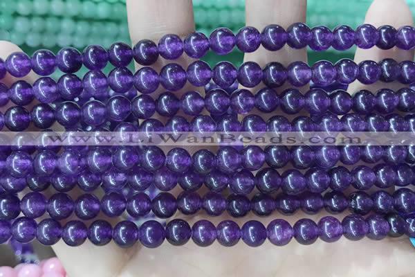 CCN5294 15 inches 6mm round candy jade beads Wholesale