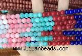 CCN5298 15 inches 6mm round candy jade beads Wholesale