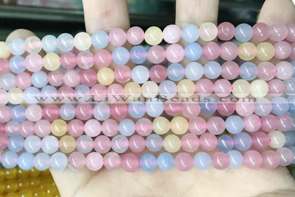 CCN5299 15 inches 6mm round candy jade beads Wholesale