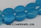 CCN531 15.5 inches 10*14mm oval candy jade beads wholesale