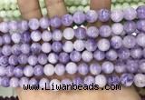 CCN5354 15 inches 8mm round candy jade beads Wholesale