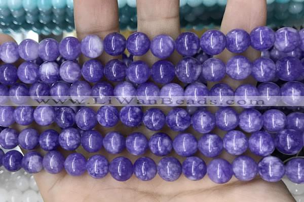 CCN5358 15 inches 8mm round candy jade beads Wholesale