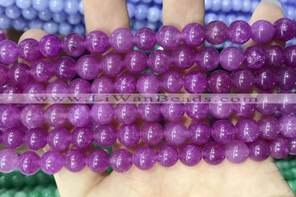 CCN5365 15 inches 8mm round candy jade beads Wholesale