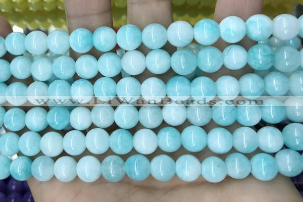 CCN5397 15 inches 8mm round candy jade beads Wholesale