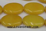 CCN545 15.5 inches 18*25mm oval candy jade beads wholesale