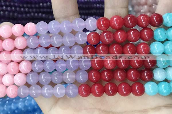 CCN5467 15 inches 8mm round candy jade beads Wholesale