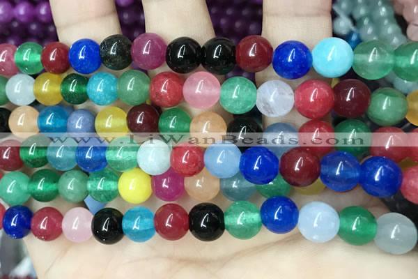 CCN5468 15 inches 8mm round candy jade beads Wholesale