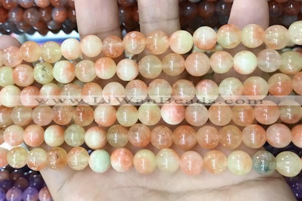 CCN5475 15 inches 8mm round candy jade beads Wholesale