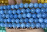 CCN5522 15 inches 8mm round candy jade beads Wholesale