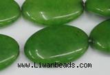 CCN553 15.5 inches 20*30mm oval candy jade beads wholesale