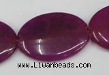 CCN557 15.5 inches 25*35mm oval candy jade beads wholesale