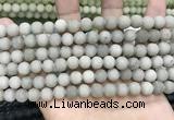 CCN5578 15 inches 8mm round matte candy jade beads Wholesale