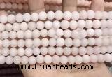 CCN5581 15 inches 8mm round matte candy jade beads Wholesale