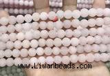 CCN5582 15 inches 8mm round matte candy jade beads Wholesale