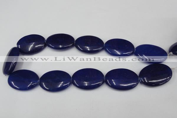 CCN560 15.5 inches 25*35mm oval candy jade beads wholesale