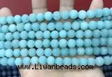 CCN5607 15 inches 8mm round matte candy jade beads Wholesale