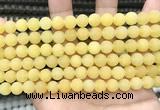 CCN5616 15 inches 8mm round matte candy jade beads Wholesale