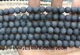 CCN5632 15 inches 8mm round matte candy jade beads Wholesale