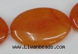 CCN565 15.5 inches 25*35mm oval candy jade beads wholesale