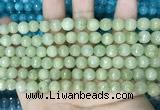 CCN5669 15 inches 8mm faceted round candy jade beads