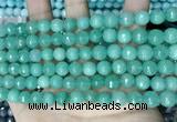 CCN5672 15 inches 8mm faceted round candy jade beads