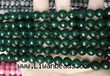 CCN5674 15 inches 8mm faceted round candy jade beads