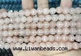 CCN5677 15 inches 8mm faceted round candy jade beads