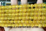 CCN5707 15 inches 8mm faceted round candy jade beads