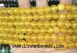 CCN5708 15 inches 8mm faceted round candy jade beads