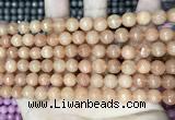 CCN5710 15 inches 8mm faceted round candy jade beads