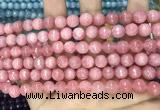 CCN5724 15 inches 8mm faceted round candy jade beads