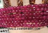 CCN5731 15 inches 8mm faceted round candy jade beads