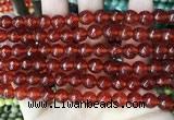 CCN5735 15 inches 8mm faceted round candy jade beads