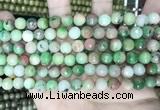 CCN5740 15 inches 8mm faceted round candy jade beads