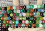 CCN5742 15 inches 8mm faceted round candy jade beads