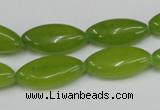 CCN577 15.5 inches 10*20mm marquise candy jade beads wholesale