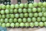 CCN5792 15 inches 10mm faceted round candy jade beads