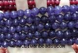 CCN5799 15 inches 10mm faceted round candy jade beads