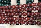 CCN5813 15 inches 10mm faceted round candy jade beads