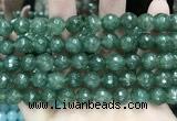 CCN5825 15 inches 10mm faceted round candy jade beads