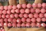 CCN5843 15 inches 8mm faceted nuggets candy jade beads Wholesale