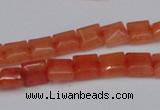 CCN585 15.5 inches 8*8mm square candy jade beads wholesale