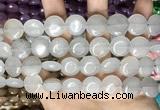 CCN5855 15 inches 15mm flat round candy jade beads Wholesale