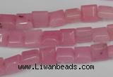 CCN586 15.5 inches 8*8mm square candy jade beads wholesale