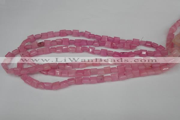 CCN586 15.5 inches 8*8mm square candy jade beads wholesale