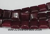 CCN589 15.5 inches 10*10mm square candy jade beads wholesale